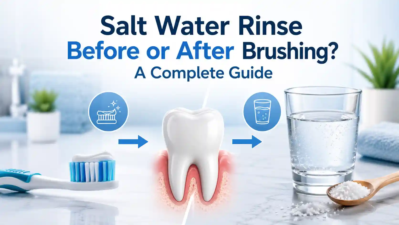 Water Rinse Salt Water Rinse Before or After Brushing? A Complete Guide