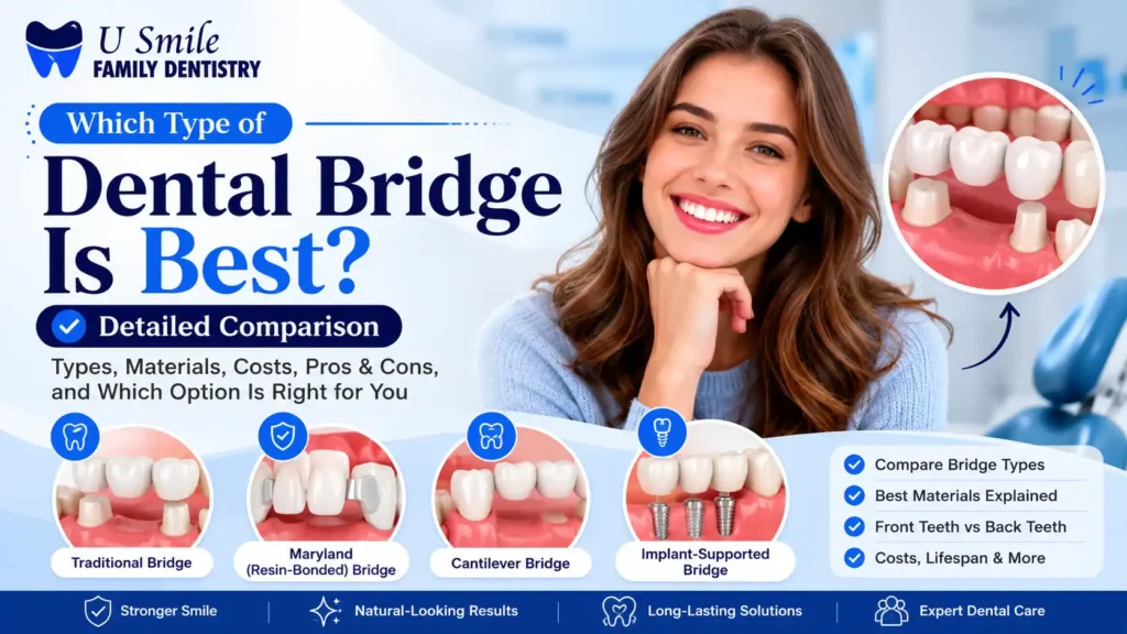 featured image for Which Type of Dental Bridge Is Best