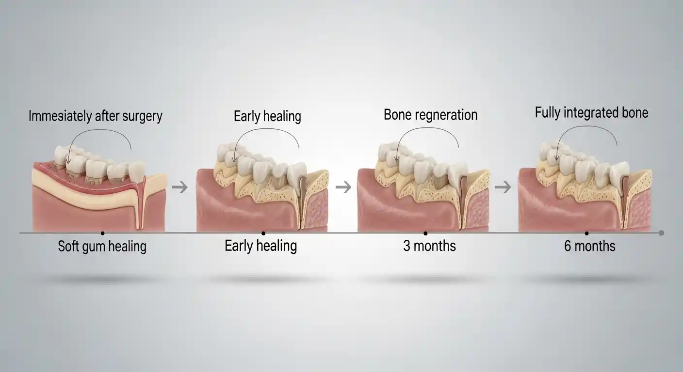 Dental implant placement after bone graft in a modern dental clinic in Mesa