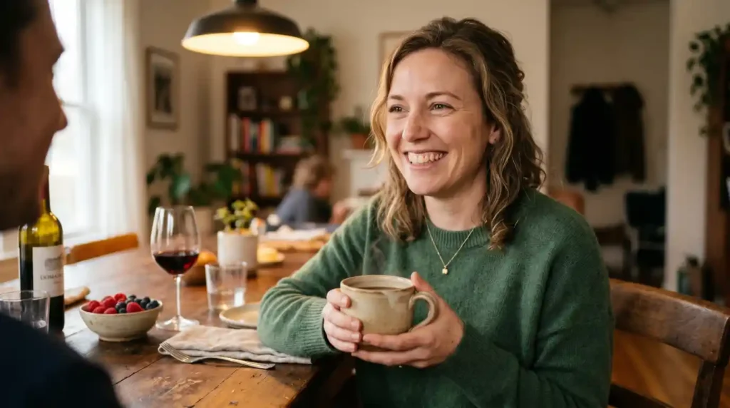 Coffee, wine, and dark-colored foods that can cause tooth stains.