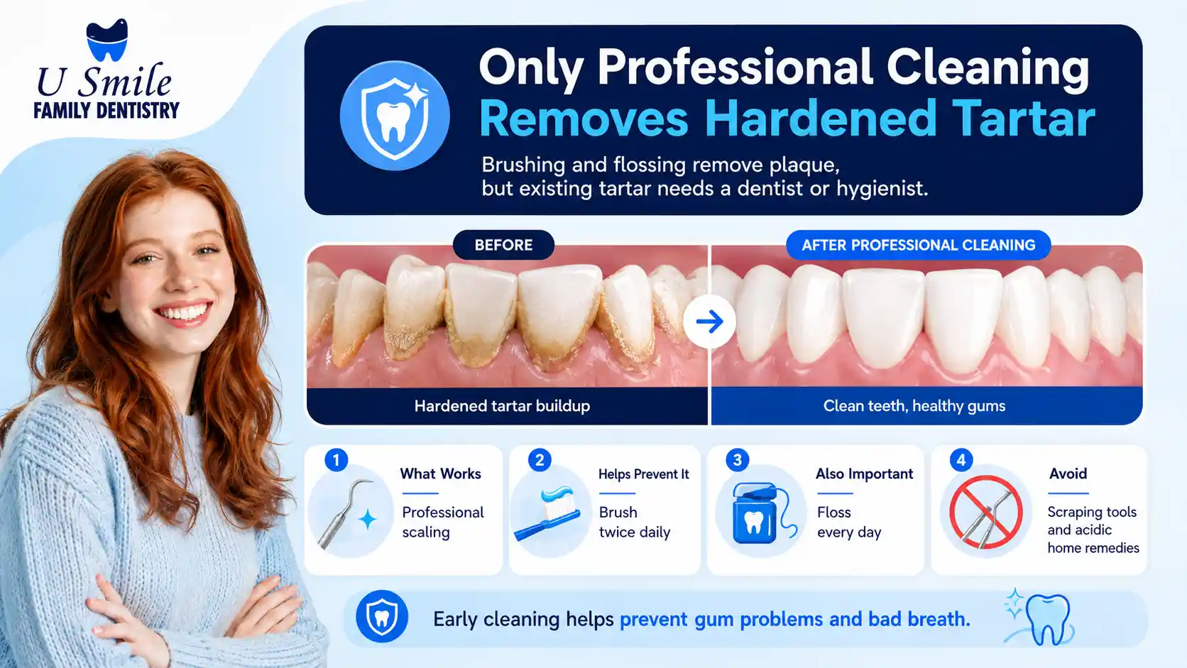 professional cleaning solution for tartar